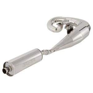 LAMBRETTA GP200 TS1 MONZA STAINLESS STEEL RIGHT SIDE HIGH PERFORMANCE EXHAUST - Picture 1 of 5