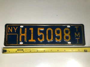 Oldtimer NY H15098 TMT LKW Kilometerstand Steuer Nummernschild New York - Bild 1 von 4