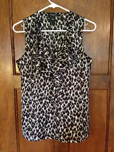 Camicetta senza maniche Ann Taylor 6 stampa animalier - Foto 1 di 9