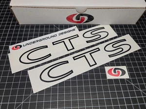 CTS Decals (2pk) Door Rocker Accent Stickers For Cadillac CTS 2.0L Turbo 3.6L V6 - Picture 1 of 3