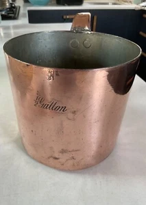 Antique 1916 Copper Royal Navy Grog Measure Rum Jug Half Gallon marked GR6/E16 - Picture 1 of 7