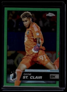 2023 Topps Cromato MLS #25 Dayne St. Clair Rifrattore Lava Verde Neon #/99 - Foto 1 di 2