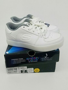 skechers white light up shoes
