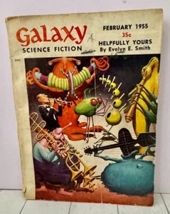 Vintage February 1955 GALAXY SCIENCE FICTION Magazine Vol 9 No5 Gunn, Pohl - Picture 1 of 5