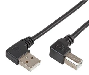 PRO SIGNAL - Rechtshoekige A Male naar B Male USB-kabel, 1m - Afbeelding 1 van 1