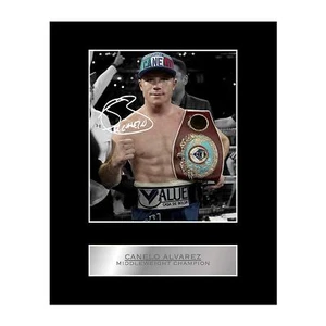 Canelo Alvarez Signed Mounted Photo Display Boxing Champion - Picture 1 of 1