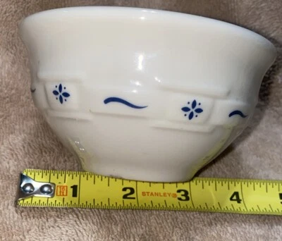 "TAZÓN DE POSTRE TEJIDO TRADICIONES CLÁSICO AZUL POR LONGABERGER USADO EN EXCELENTE ESTADO 4,25"" X 2,5""" Foto 1 de 3