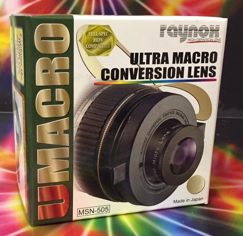 Raynox MSN-505 ULTRA Macro/Close-Up Lens +UAC3500 52mm 55mm 58mm 62mm 67mm - Image 1 of 4