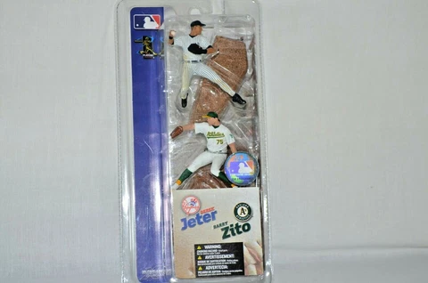 MLB Derek Jeter and Barry Zito Baseball Figures NEW A1 Cover