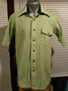 Vintage VAN HEUSEN van-knit shirt Size Medium - Picture 1 of 3