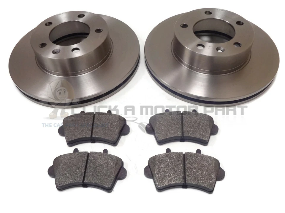 RENAULT MASTER & VAUXHALL MOVANO 00-10 FRONT 2 BRAKE DISCS & PADS (CHECK SIZE) - Image 1 of 1
