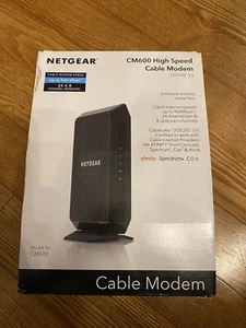 NETGEAR CM600-1AZNAS 960Mbps DOCSIS 3.0 Cable Modem - Afbeelding 1 van 1