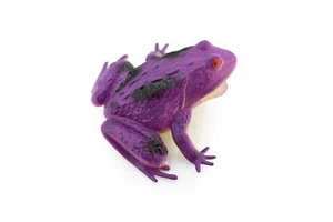 Frog, Purple Realistic Rainforest Garden Figure Model Replica Kids Gift 3" F6090 - Picture 1 of 4