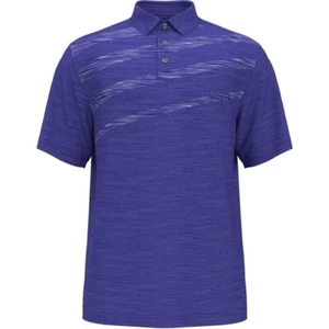 PGA TOUR Asymmetric Space Dye Polo Shirt Big Boys S (8)Bright White - Picture 1 of 7