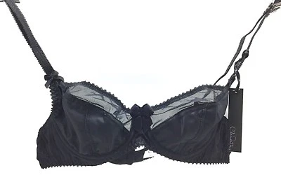 Claudette Black Paramour Mesh Dessous Bra Sexy Ladies Lingerie Women's Brassier - Image 1 of 4