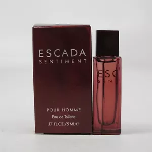 SENTIMENT Pour Homme by Escada 5 ml/ 0.17 oz Eau de Toilette Splash Mini NIB - Picture 1 of 1