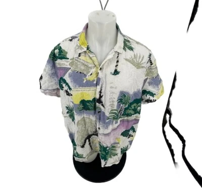 ASOS Design 2XL Men Button Up Short Sleeves Shirt Linen Blend Worn On tv K37 - Image 1 of 4