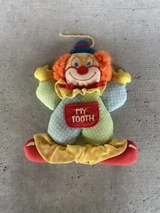 My Tooth Baby Teeth Plush Clown Holder Tooth Fairy Pillow - Picture 1 of 4