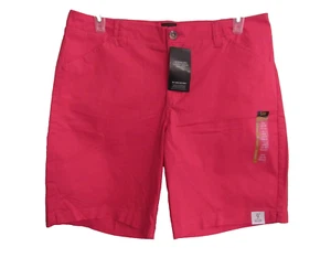 Lee Legendary Style Women's Red Bermuda Mid Rise Soft Premium Stretch Cotton 16 - Picture 1 of 10