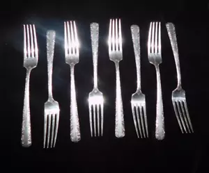 TOWLE Kerzenlicht 8er Set antike Sterling Silber Gabeln, 1 Erstbesitz - Bild 1 von 4