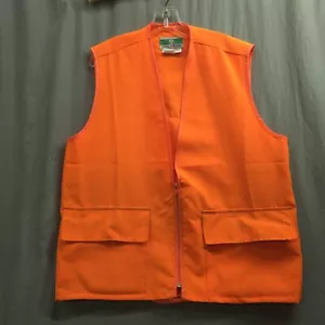 Vintage Game Winner Orange Hunting Vest Pockets Mens Size Medium - Picture 1 of 6