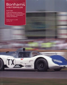 Bonhams Auction Catalogue Quail 15/08/03 Maserati Birdcage Alfa T33 Ferrari 275 - Picture 1 of 1