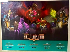 Streets Of New Capenna Promo Magic MTG Set Poster Foil Never Used Free Ship - Picture 1 of 1