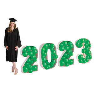 2022 Stand-Up Mosaic Kit with Green Balloons, Graduation, Party Decor, 148 Piece - Picture 1 of 2