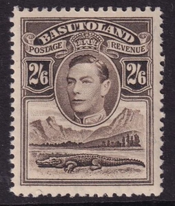 BASUTOLAND GVI SG26, 2s 6d sepia, muy ligero montado como nuevo - Imagen 1 de 2