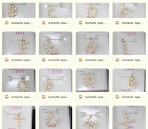 CHARM STELLA & DOT - LETRAS PIEDRA ÓPALO MOMENTO DORADO (nuevo) ELIGE TU FAVORITO - Imagen 1 de 19