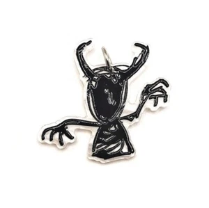 1, 4 or 20 BULK pcs White and Black Crayon Demon Charm-US Seller-BK1439 - Picture 1 of 4