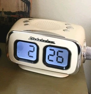 Studebaker Large Display AM/FM Retro Alarm Clock Radio USB Bluetooth Beige MINT - Picture 1 of 13