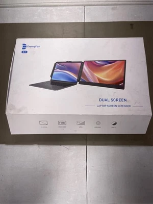 domyfan 14" Laptop Monitor Extender, FHD 1080P IPS Dual Laptop Screen Extender, - Image 1 of 3