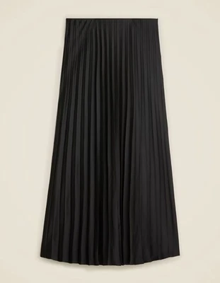 J. CREW Gwyneth Pleated Slip Skirt Black NWT Size S - Image 1 of 4