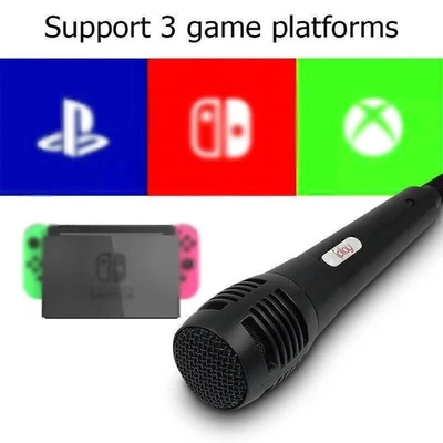 3M Wired USB Karaoke Microphone Gaming Mic For Nintendo Switch PS4 PC - Image 1 of 4