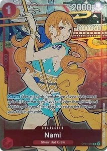 One Piece Nami - OP01-016 - P - Foil (English Version 1st Anniversary Set), Near - Picture 1 of 1