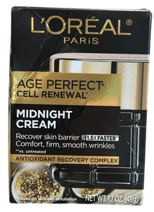 L'Oreal Paris Age Perfect Cell Renewal Midnight Cream 1.7 fl oz - Picture 1 of 6