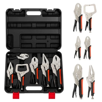 Locking Pliers 6PCS Mole Grips Adjustable Wrench Vice Grips Pliers UK