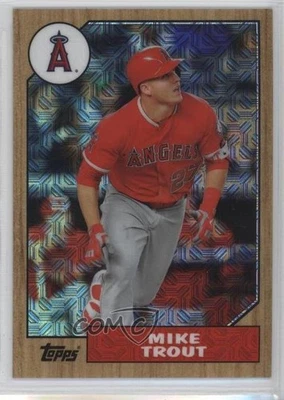 2017 Topps Silver Pack 1987 Design Chrome Mike Trout #87-MT - Image 1 of 2