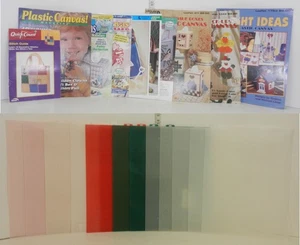 Plastic Canvas LOT w/LEAFLETS Leisure Arts & MAGAZINES Plastic Canvas! - Picture 1 of 16