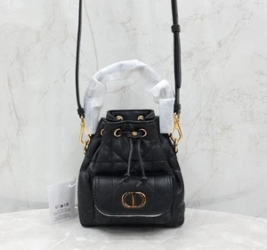Dior Carlo Nano Bucket Bag Black Macro Cannage S5250UNOZ 145558714 - Picture 1 of 10