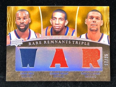 Camiseta triple Baron Davis Brandan Wright Obryant 2007-08 UD Premier Remnants/25 Foto 1 de 2