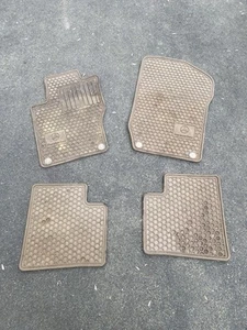 Mercedes Benz GL ML X164 W164 Rubber Floor Mats 2006-2012 OEM Beige All-Season - Picture 1 of 4