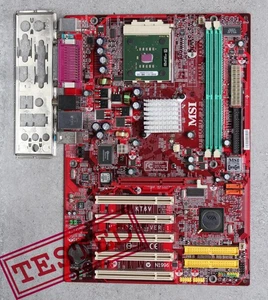 Gniazdo 462/A MSI KT6V-LSR VIA KT600 chipset płyta główna z procesorem i osłoną I/O - Zdjęcie 1 z 17