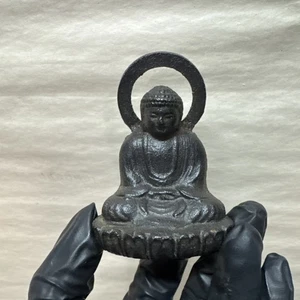 Daibutsu Großer Buddha Bunchin Takaoka Gusseisen Briefbeschwerer Japanisch - Bild 1 von 9
