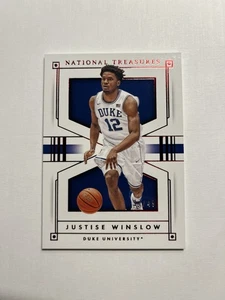 2016 Panini National Treasures Collegiate Red /49 Justise Winslow #28 Duke B1 - Bild 1 von 2