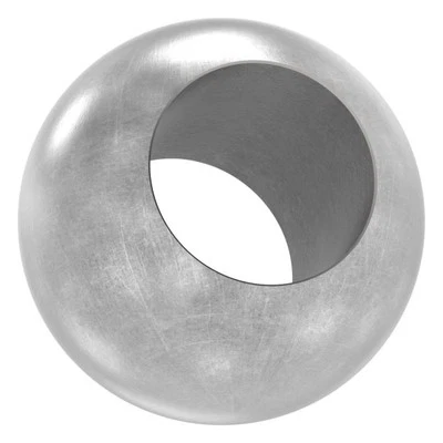 FENAU GMBH Kugel - Stahlkugel, Eisen Ø 25 mm mit Durchgangsbohrung 14,2 mm Stahl S235JR roh
