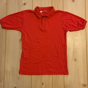 Vintage Tom Sawyer Single Stitch Polo T-Shirt Red Youth Size 16 Boys - Picture 1 of 6