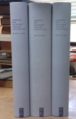 JAHRBUCH DER DEUTSCHEN SCHILLER-GESELLSCHAFT  (2015, 2016 & 2017) - Image 1 of 4