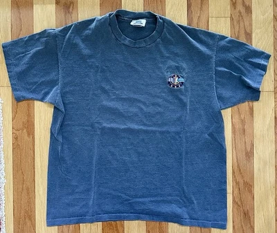 CAMISETA BORDADA ISLAS CAIMÁN VINTAGE AÑOS 90 SOMERS DENIM PUNTADA ÚNICA XL EC Foto 1 de 4